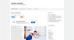 Desktop Screenshot of fridgeadvisor.com